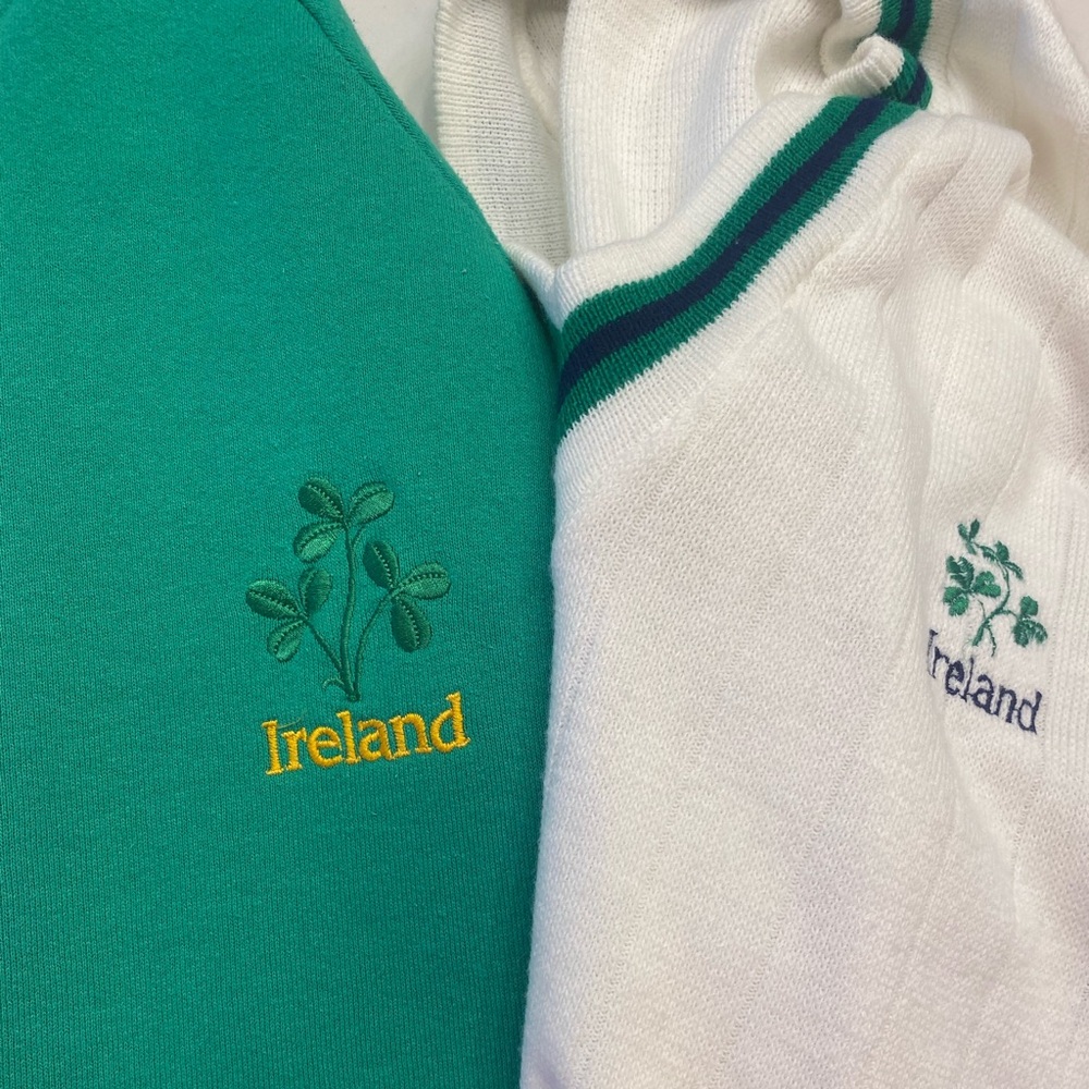 Vintage made in Ireland sweater and sweatshirt